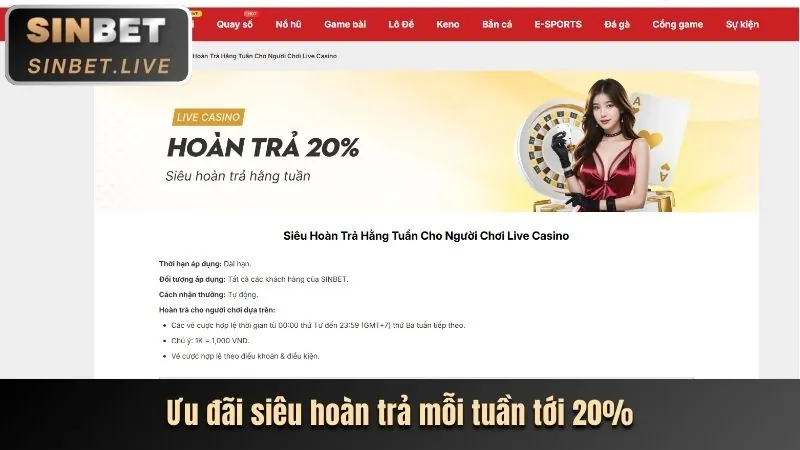 Hoàn trả hàng tuần mmo88